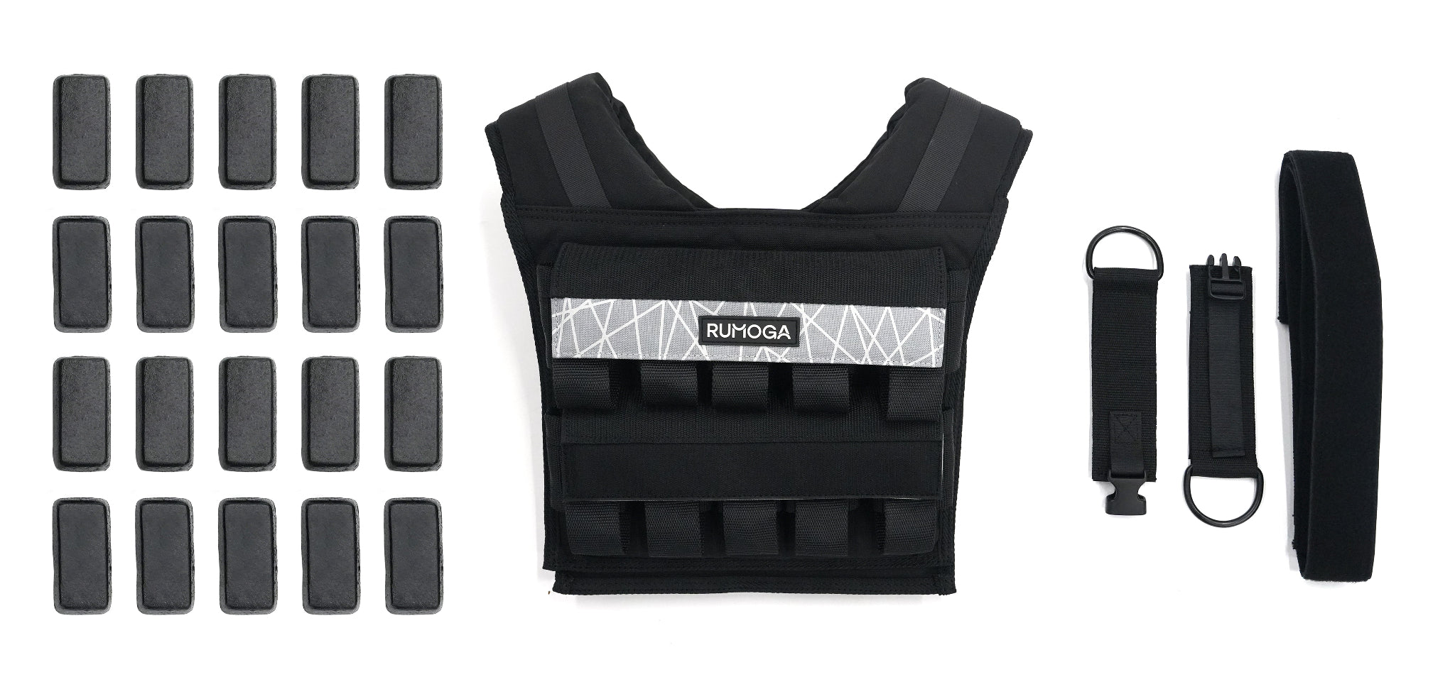 Image of weighted vest with pockets for removable weights