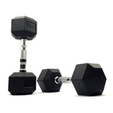 5kg rubber hex dumbbells