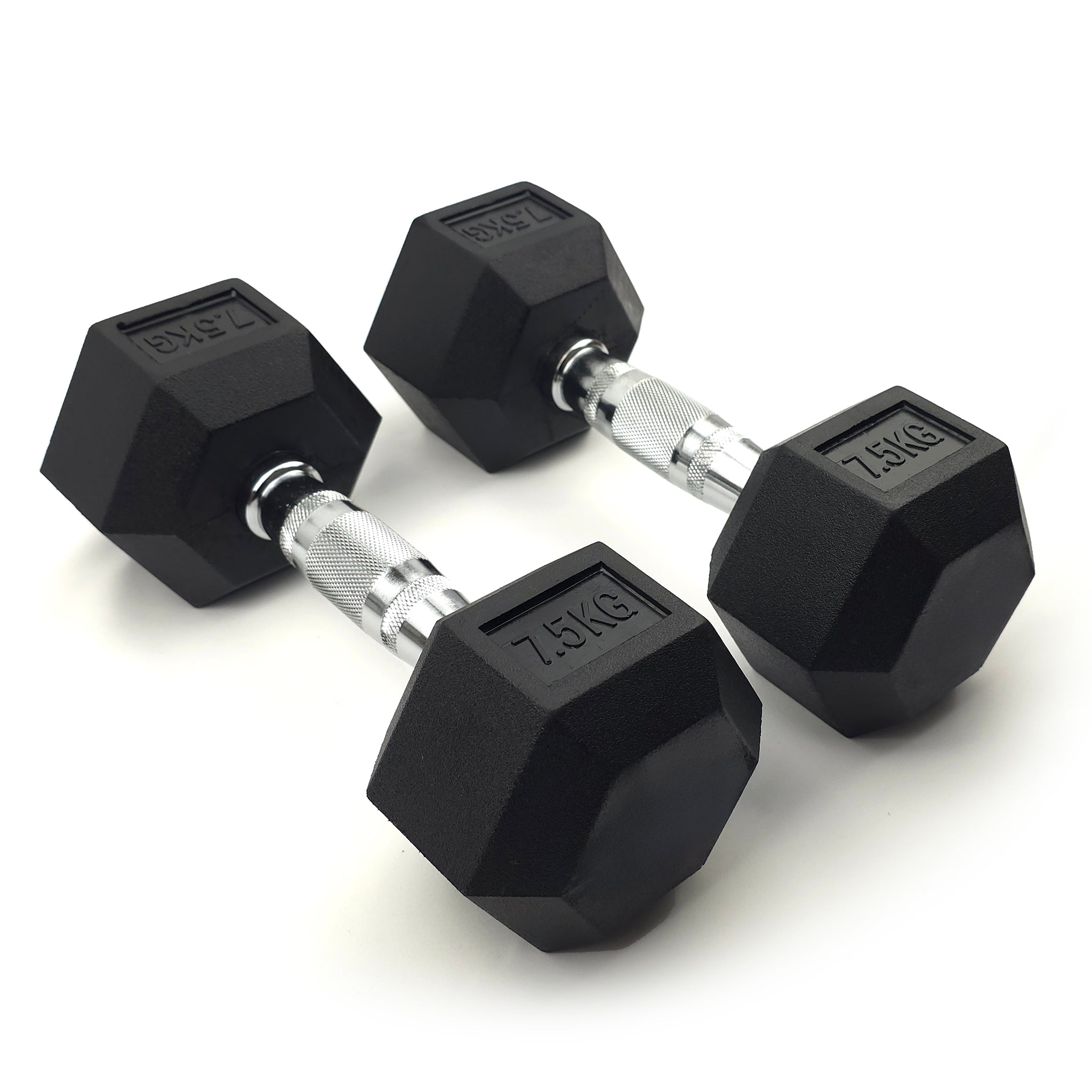 rubber hex dumbbell set for home fitness