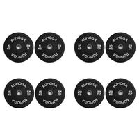 Olympic Rubber Bumper Plates | Black 5–25kg Set