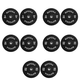 Olympic Rubber Bumper Plates | Black 5–25kg Set